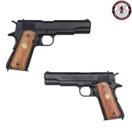 Gas Pistol 1911 GPM1911 GP2 Black & Brown Grip G&G (gg-m1911-gp2)