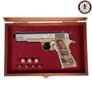 Gas Pistol 1911 GPM1911 D-DAY Limited V. Gold & Silver G&G (gg-m1911-dday)