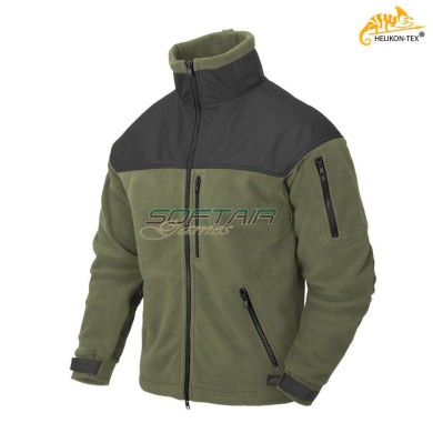 Giacca in pile mod. CLASSIC ARMY Olive Green/Black Helikon-tex® (ht-bl-caf-fl-16)