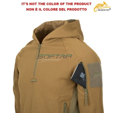 RANGE HOODIE® TopCool Olive Green / Black Helikon-tex® (ht-bl-brh-tc-0201a)