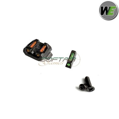 Fibre Rear Sights Glock 17 E-force Pistol We (we-we00277)