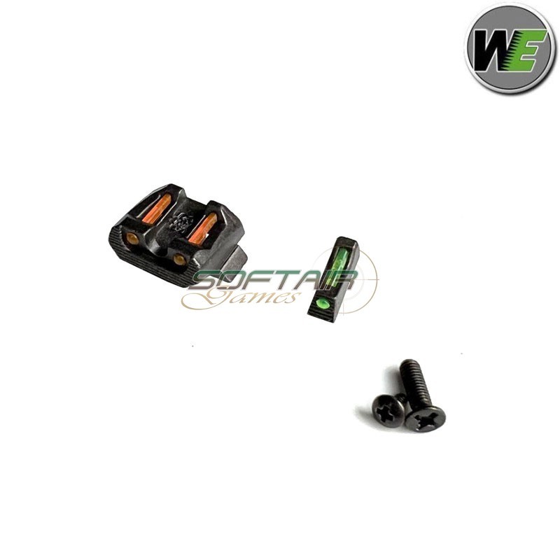 Fibre Rear Sights Glock 17 E-force Pistol We (we-we00277)