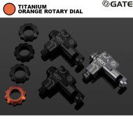EON Hop-Up Chamber Titanium + ORANGE rotary dial for aeg M4 Gate (gate-eon-hop-to)