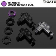 EON Hop-Up Chamber Titanium + CYAN rotary dial for aeg M4 Gate (gate-eon-hop-tc)