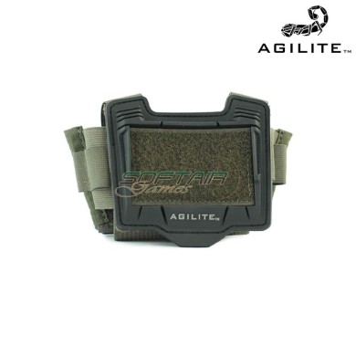 Universal Helmet Cover Rear Pouch RANGER GREEN Agilite (8280rng1sz)
