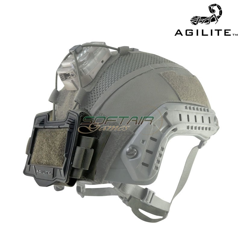 Universal Helmet Cover Rear Pouch RANGER GREEN Agilite (8280rng1sz)