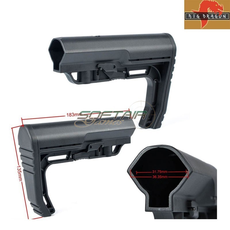 Mft Type M4 Black Stock Big Dragon (bd3668bk)