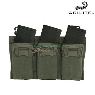 Tasca tripla PINCER PLACARD™ MULTI-CALIBER RANGER GREEN Agilite (8038.1rng1sz)