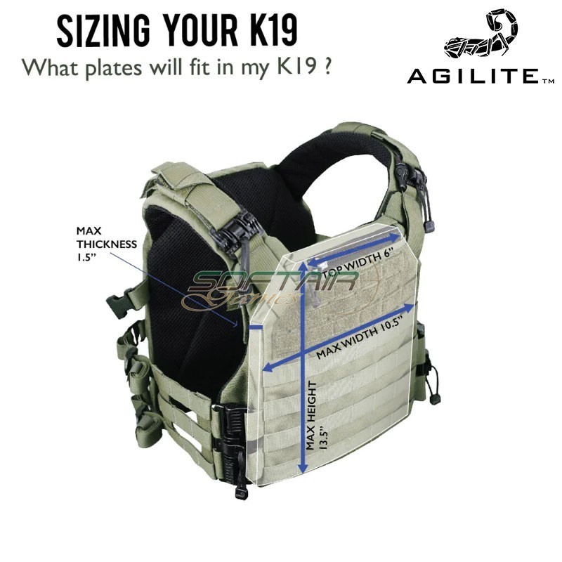 K19 Plate Carrier 3.0 COYOTE BROWN Agilite (8055.2cyb-m-l)