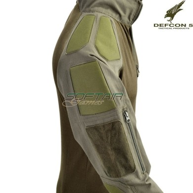 Combat Shirt COYOTE TAN Rip-Stop with protections Defcon 5 (d5-3433-ct)