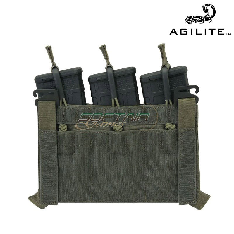 AG3™ PLACARD Triple Mag Pouch MULTICAM BLACK Agilite (8048mtcb1sz)