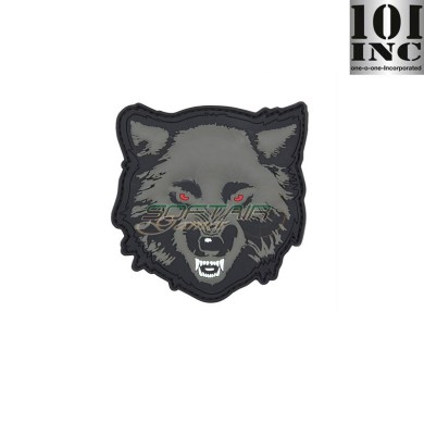 Patch 3D PVC Wolf grey 101 inc (inc-11138)