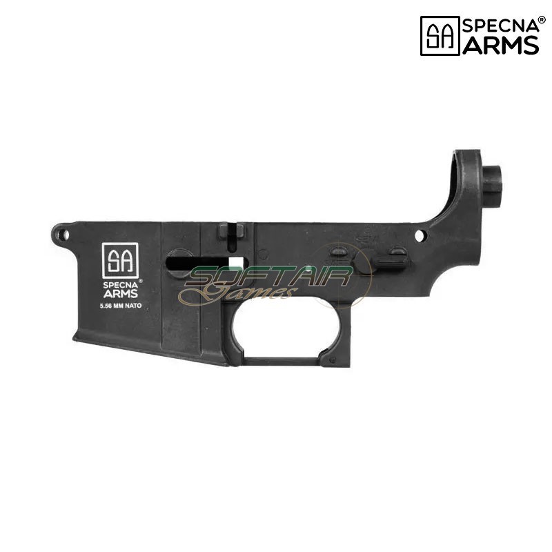 Lower receiver BLACK Core™ SA logo for M4 Specna Arms® (spe-09-027527)