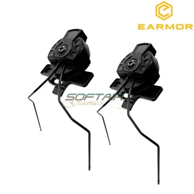 Set 2 Team Wendy EXFIL 3.0 Helmet Rail Attachment Kit Earmor (ea-m12-qd)