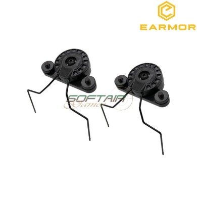 Set 2 Team Wendy EXFIL 2.0 Helmet Rail Attachment Kit Earmor (ea-m12)