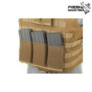 Tasca tripla elastica M4/M16 COYOTE Frog Industries® (fi-m51613042-tan)