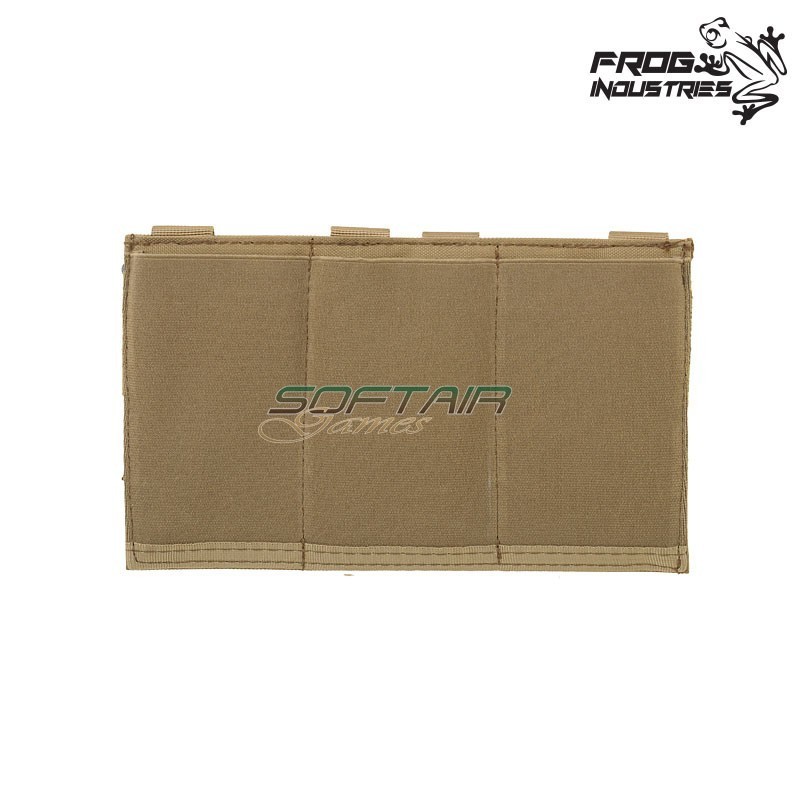 Tasca tripla elastica M4/M16 COYOTE Frog Industries® (fi-m51613042-tan)