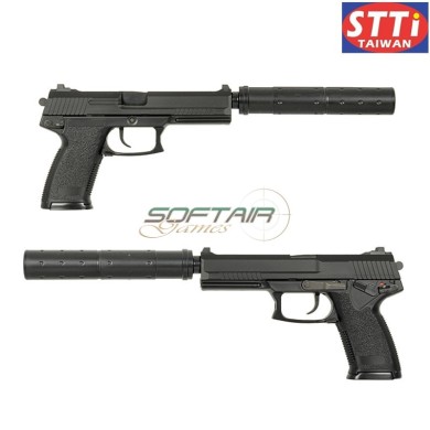 Pistola a Gas Mk23 BLACK STTI (ggh-0302)