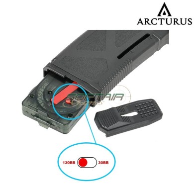 Caricatore Monofilare BLACK M4/M16 30/130bb Variabile Arcturus (at-mag-m1a-bk)