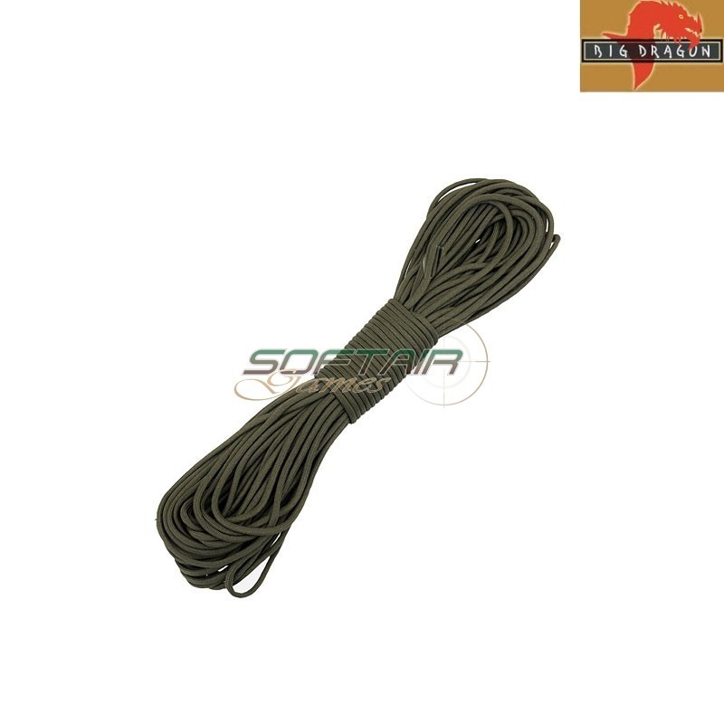 Paracord in Nylon da 30 metri Olive Big Dragon (bd7937)