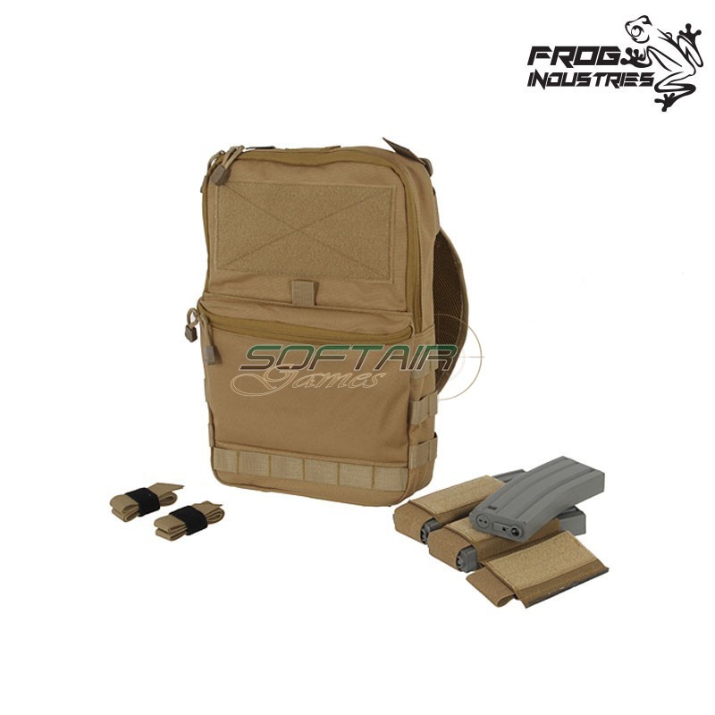 Backpack Contractor Tactical Flatpack V2 TAN Frog Industries® (fi-m51612096-tan)