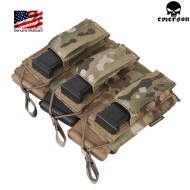 Triple 5.56 & Pistol Open Top Magazine Pouch Multicam® Genuine Usa Emerson (em6363mc)