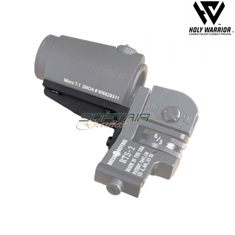 Red dot adapter mount T1/H1 dk. style NERO holy warrior (hwr-150-bk)