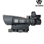 Scope 5X TA11-M ACOG RED fiber BLACK + LAR. mount + RMR holy warrior (hwr-55-bk)
