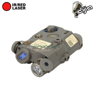 PEQ LA5-C UHP RED Laser/IR Laser DARK EARTH by DIJIA (tmc-dj2022003-de)