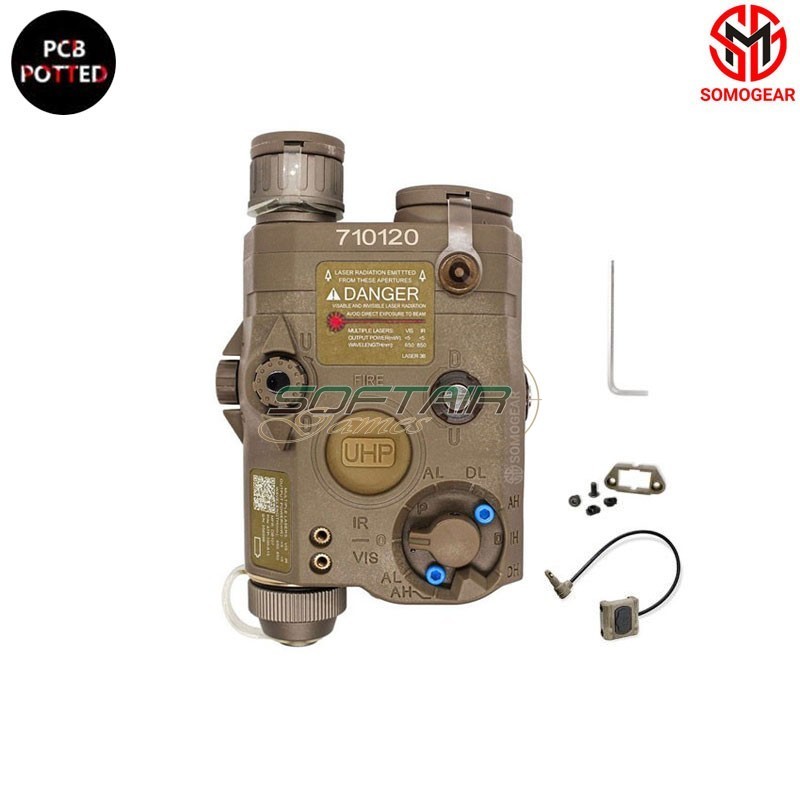 PEQ-15 UHP TAN RED Laser IR Laser Illuminator PCB Potting SOMOGEAR (peq15-irilu-r-u-tan)