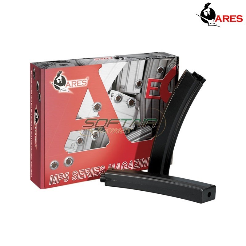 Set 10 mid-caps polymer magazines 95bb BLACK for MP5 Ares (ar-mag-b-016)