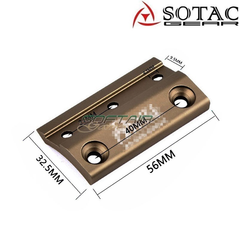 DD geis. SMR 416 scout light Mount BLACK Sotac (sg-dh-0515-bk)