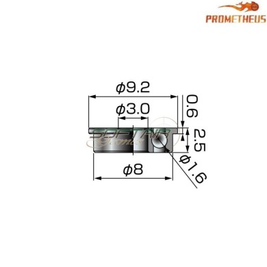 Boccole Cuscinettate multi fit da 8mm Prometheus (pr-167743)