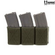 Velcro Emp Triple Elastic Magazine Pouch Ranger Green Warrior Assault Systems (w-eo-tvmp-rg)