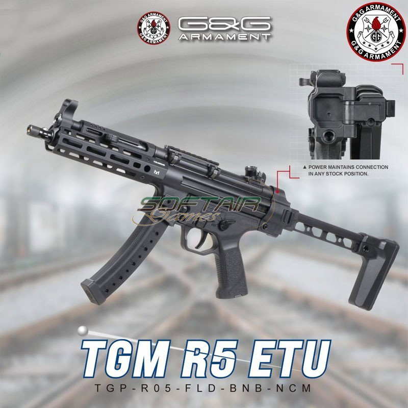 AEG Electric Rifle TGM R5 ETU NERO G&G (gg-r5tgm)