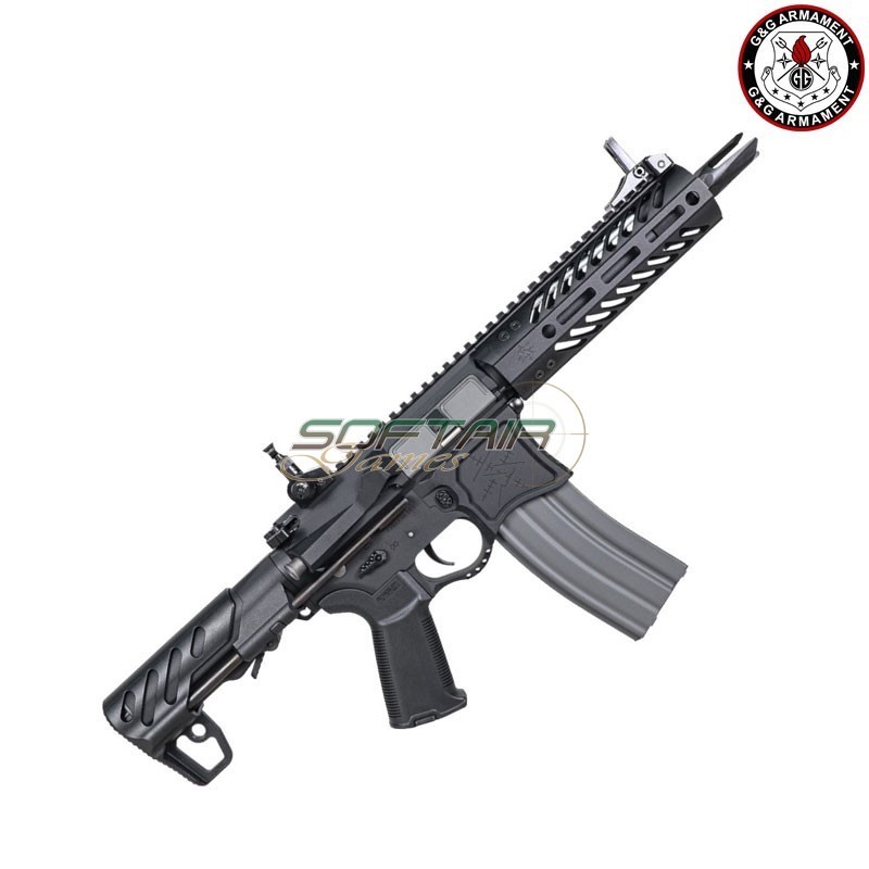 AEG Electric Rifle SBR8 7" EMG Seekins Precision BLACK G&G (gg-sbr8emg-7)