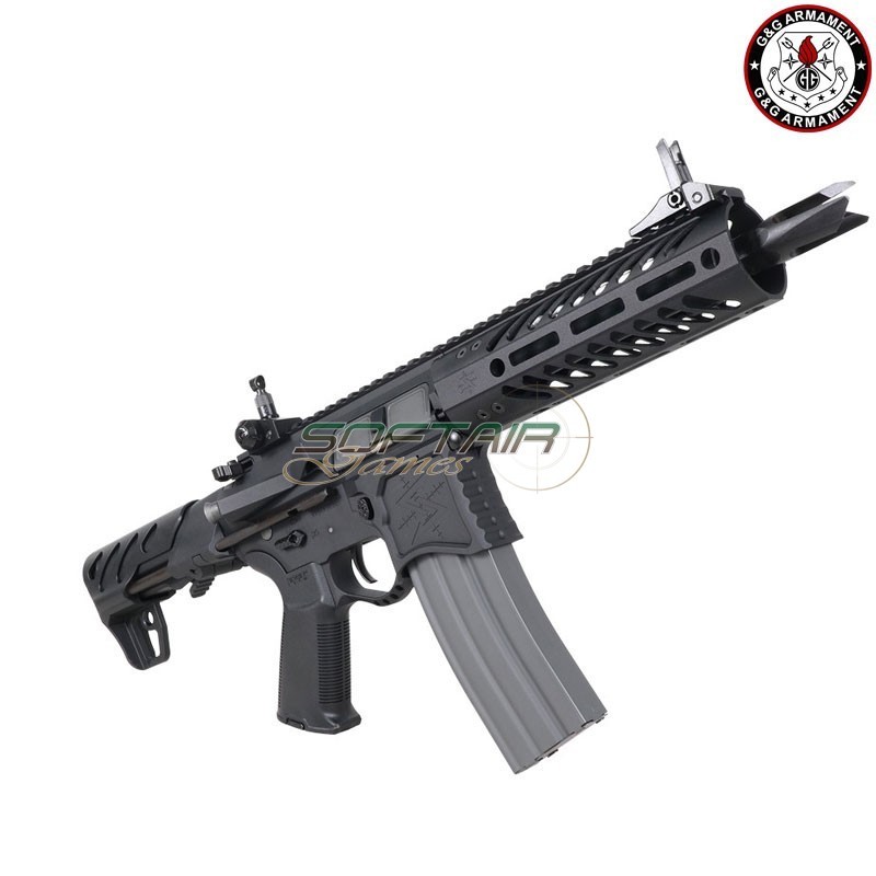 AEG Electric Rifle SBR8 7" EMG Seekins Precision BLACK G&G (gg-sbr8emg-7)