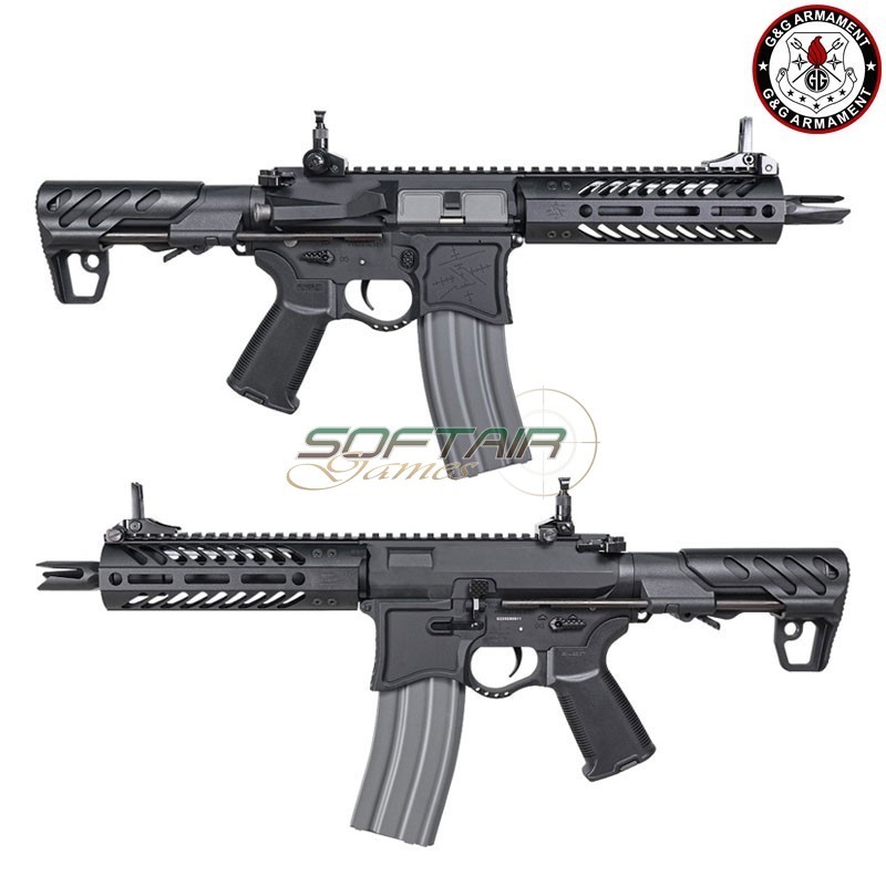 Fucile Elettrico AEG SBR8 7" EMG Seekins Precision BLACK G&G (gg-sbr8emg-7)