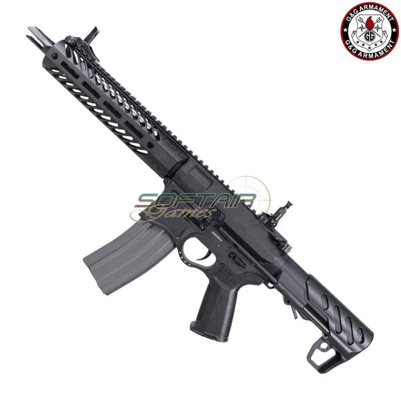 AEG Electric Rifle SBR8 9" EMG Seekins Precision BLACK G&G (gg-sbr8emg-9)
