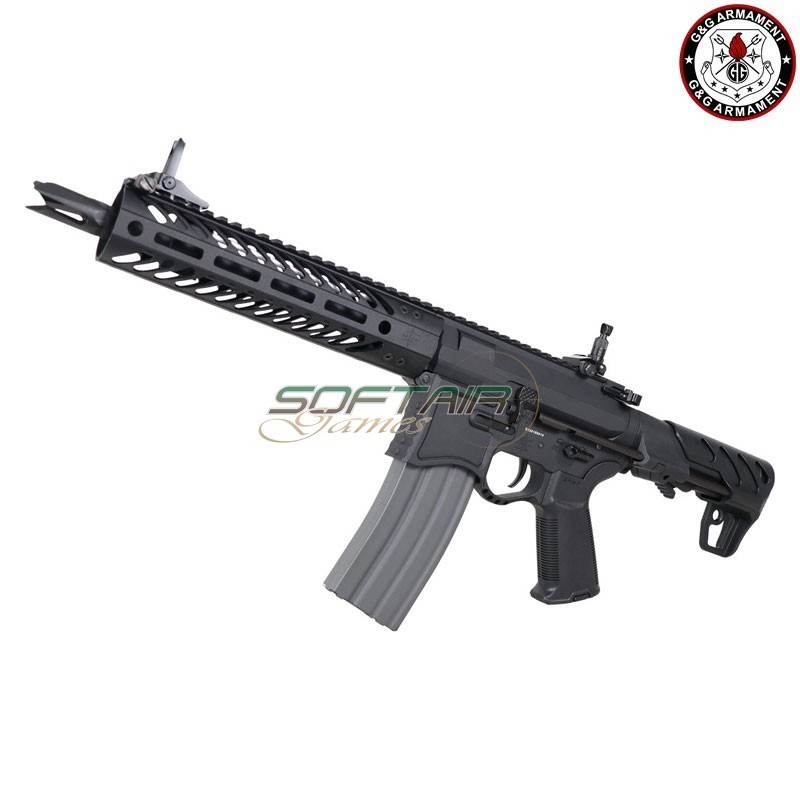 AEG Electric Rifle SBR8 9" EMG Seekins Precision BLACK G&G (gg-sbr8emg-9)