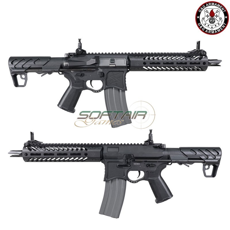 Fucile Elettrico AEG SBR8 9" EMG Seekins Precision BLACK G&G (gg-sbr8emg-9)