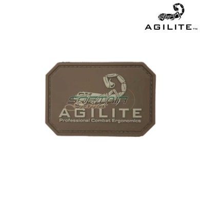 Patch PVC logo AGILITE COYOTE TAN Agilite (8122CYT1SZ)