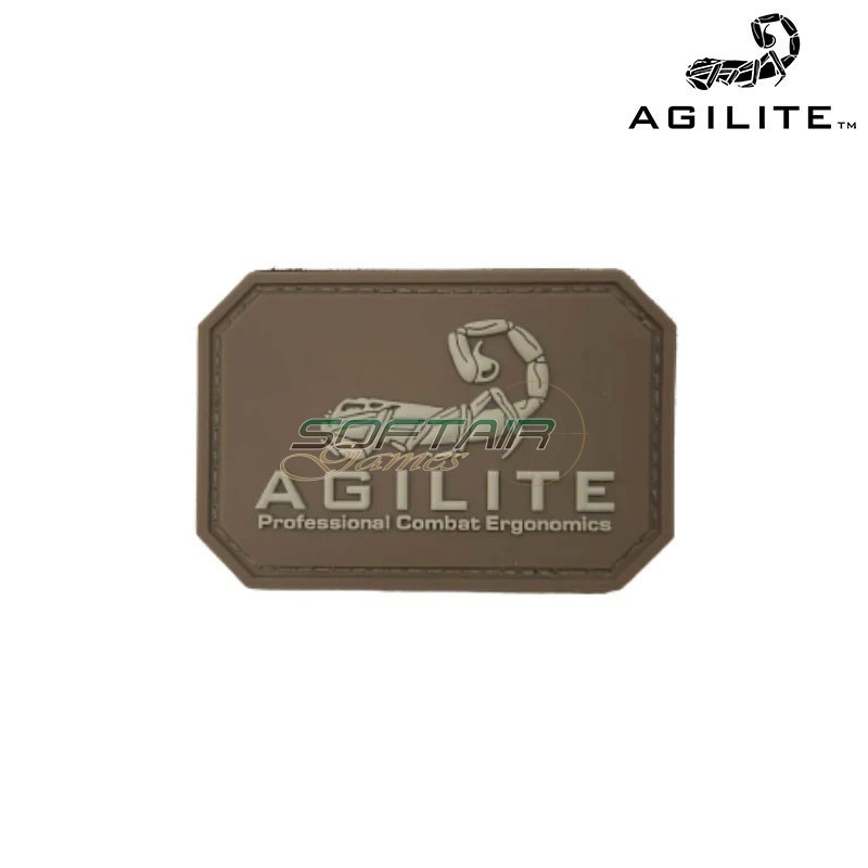 Patch PVC logo AGILITE COYOTE TAN Agilite (8122CYT1SZ)