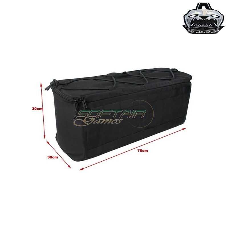 Multipurpose suitcase 75cm Mod.B BLACK transport as a backpack TheBlackShips (tbs-073-bk)
