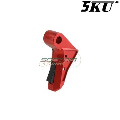 Grilletto Cnc Type 488 Tactical RED-BLACK per Glock Marui / WE 5KU (5ku-gb-488-r)