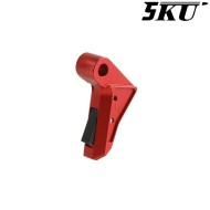 Grilletto Cnc Type 488 Tactical RED-BLACK per Glock Marui / WE 5KU (5ku-gb-488-r)