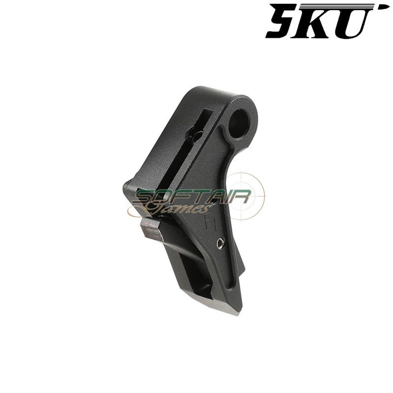 CNC Trigger Type 488 Tactical SILVER-BLACK for Glock Marui / WE 5KU (5ku-gb-488-s)