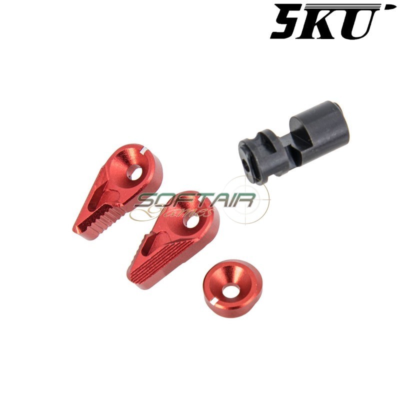 Flip Switch Selector RED for MWS M4 GBB 5KU (5ku-mws-19-r)