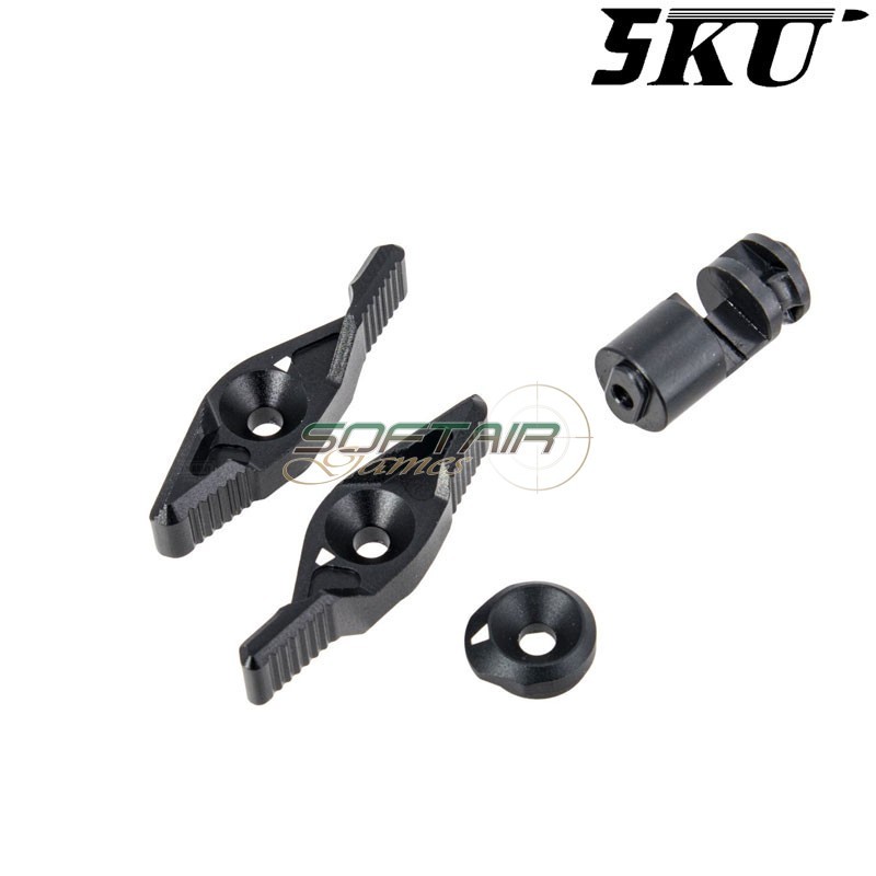 Selettore SI ambidestro BLACK per MWS M4 GBB 5KU (5ku-mws-20-bk)