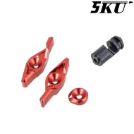 Selettore SI ambidestro RED per MWS M4 GBB 5KU (5ku-mws-20-r)